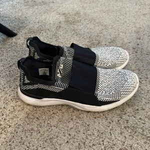 APL Women's Black and White Slip-On Sneakers